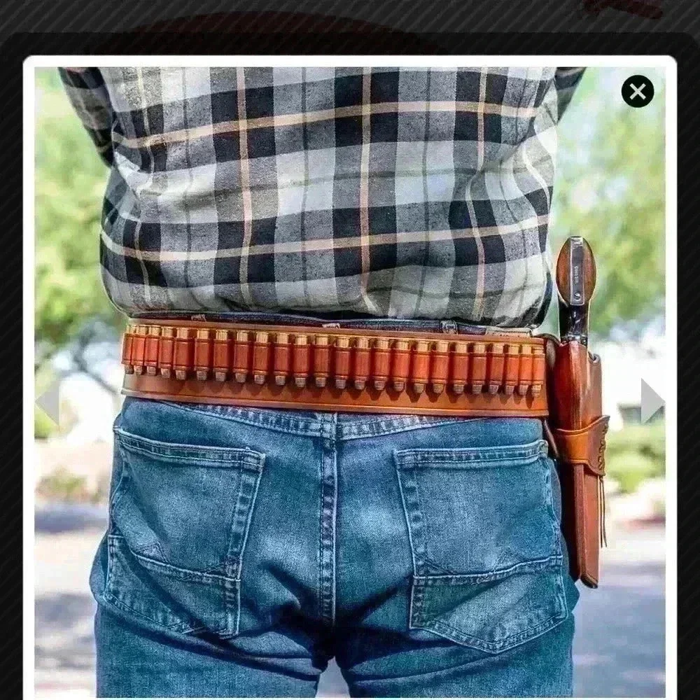 NWT Galco Holsters Tan Wrangler Cartridge Belt .44/.45 2.5” Size 42”